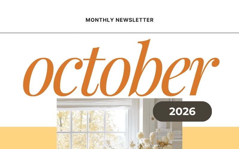 October 2026 real estate newsletter by Aspen Coffee, REALTOR® with CENTURY 21 ProLink in Le Mars, Iowa, featuring fall home decor and Siouxland real estate updates.